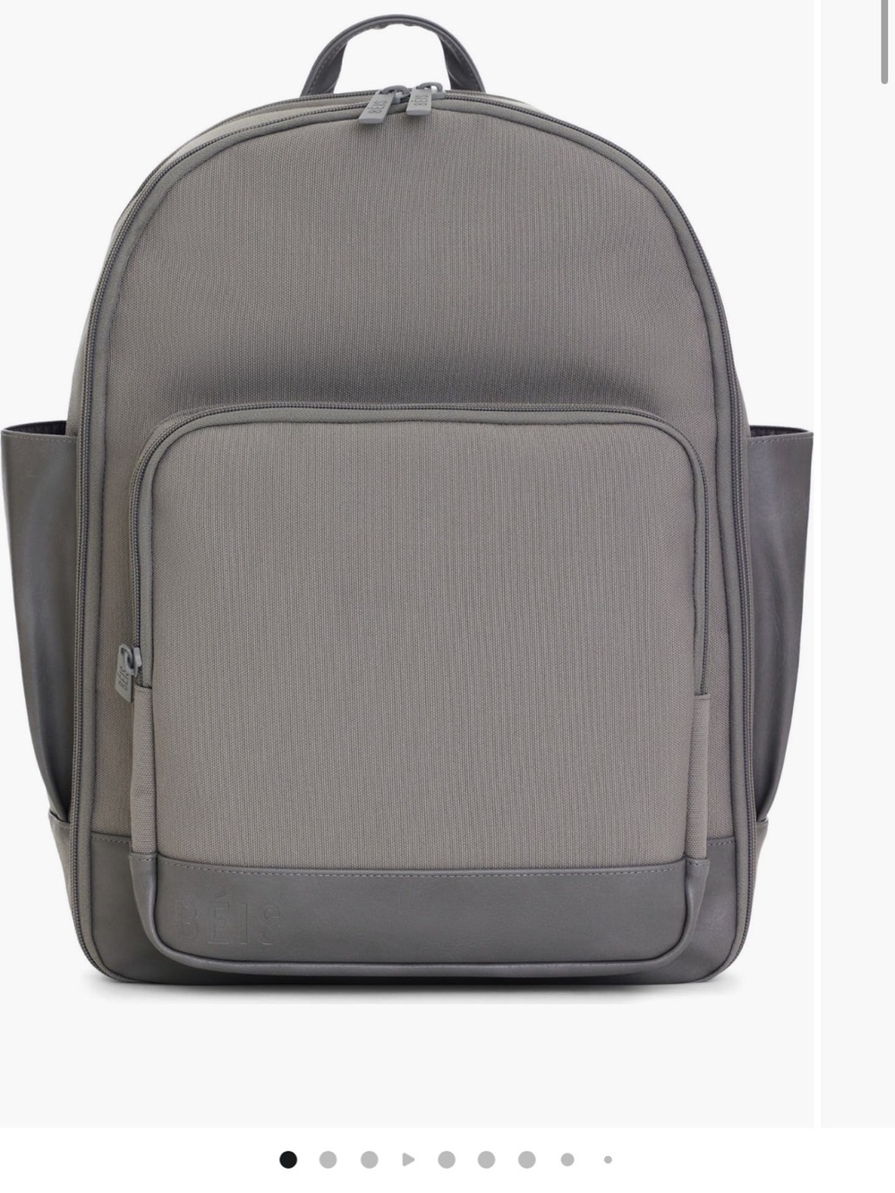 BEIS Light Gray Daypack Backpack with Front Pocket